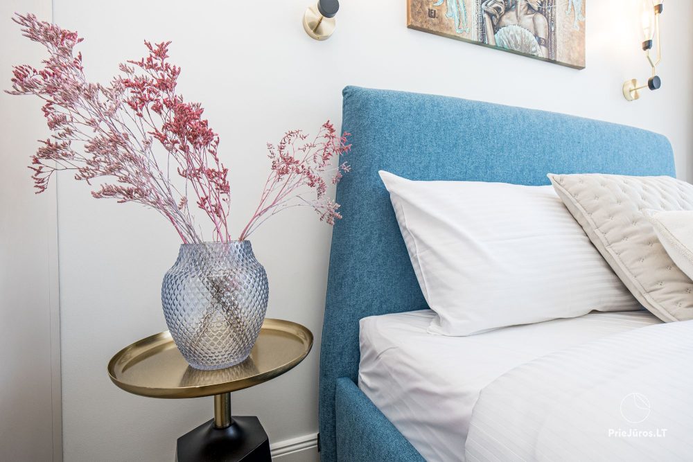 Burės Loft - przestrzeń o wyjątkowym designie dla Twojego jakościowego wypoczynku w kompleksie Mano jūra 1 z basenem, wanną spa, sauną