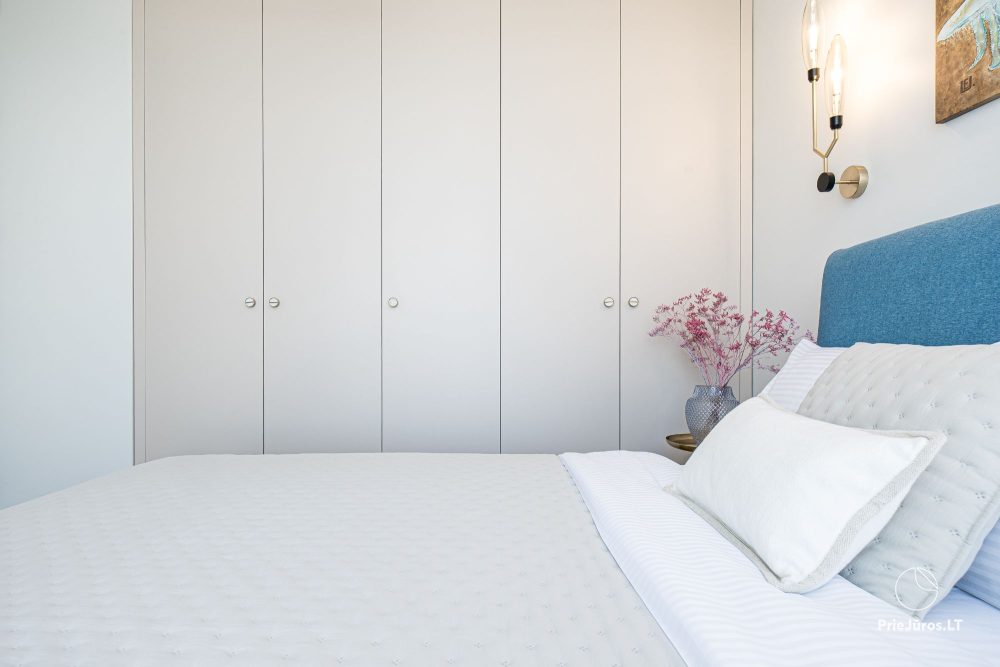 Burės Loft - przestrzeń o wyjątkowym designie dla Twojego jakościowego wypoczynku w kompleksie Mano jūra 1 z basenem, wanną spa, sauną