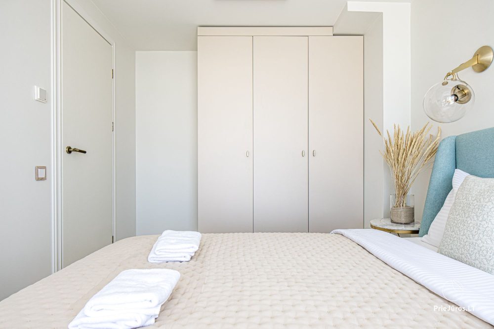Burės Loft - przestrzeń o wyjątkowym designie dla Twojego jakościowego wypoczynku w kompleksie Mano jūra 1 z basenem, wanną spa, sauną