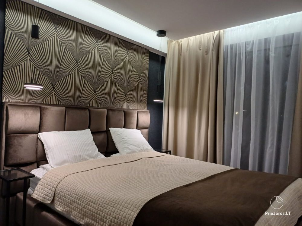 Nowe Apartamenty „BALTASIS KIRAS”, 50 m do wydm! Wynajem apartamentów w Šventoji