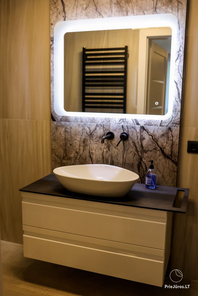 Nowe Apartamenty „BALTASIS KIRAS”, 50 m do wydm! Wynajem apartamentów w Šventoji