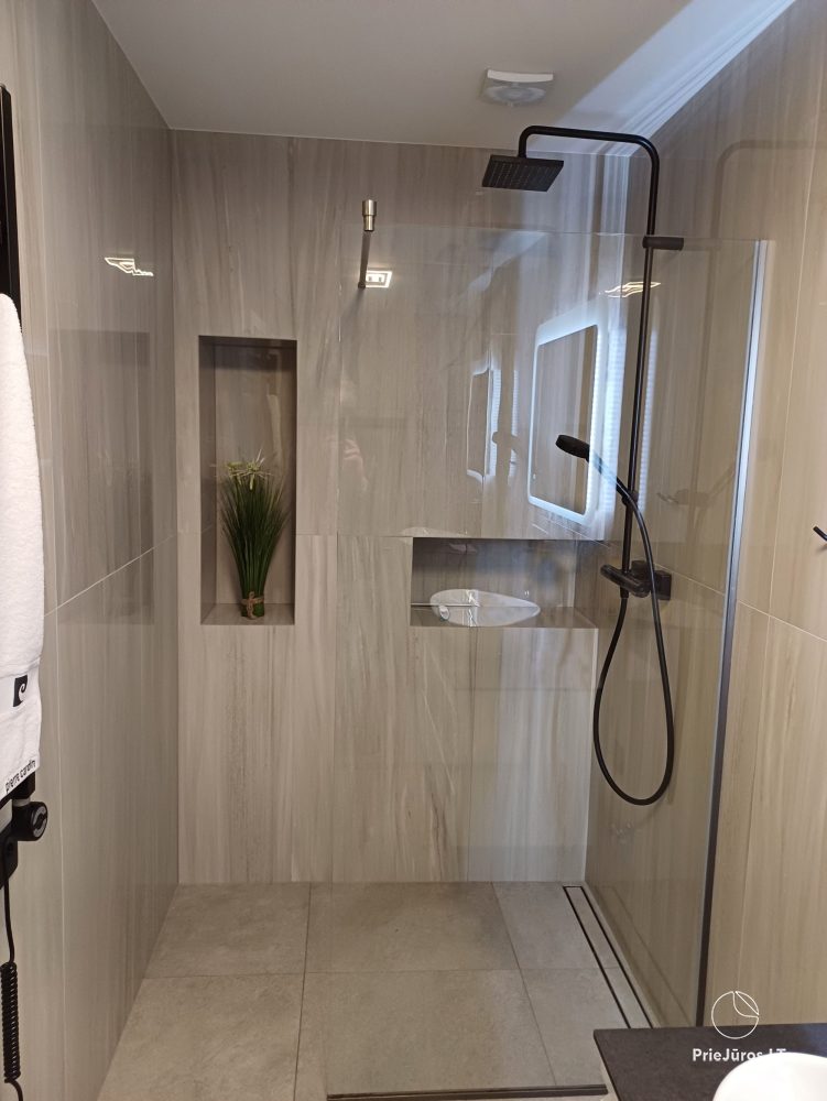 Nowe Apartamenty „BALTASIS KIRAS”, 50 m do wydm! Wynajem apartamentów w Šventoji