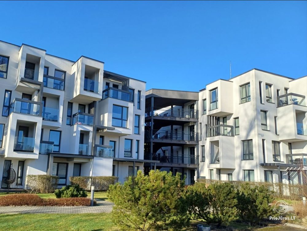 Nowe Apartamenty „BALTASIS KIRAS”, 50 m do wydm! Wynajem apartamentów w Šventoji