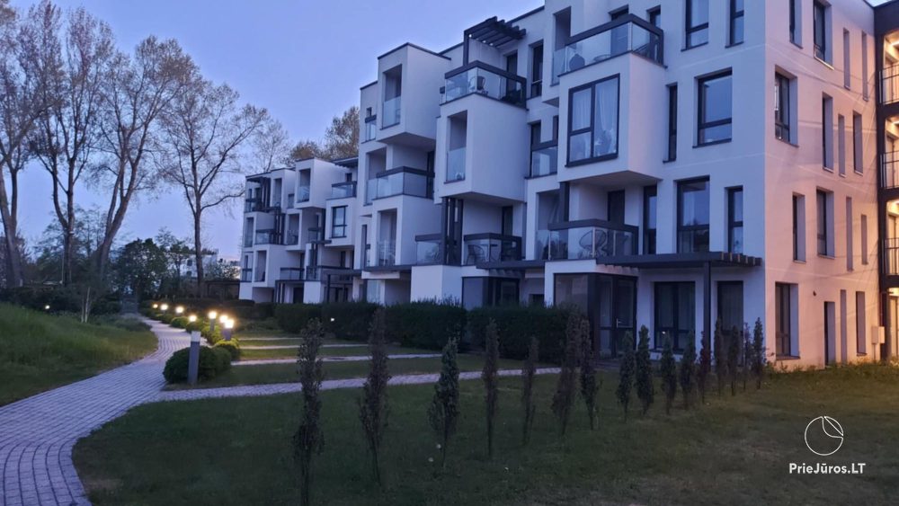 Nowe Apartamenty „BALTASIS KIRAS”, 50 m do wydm! Wynajem apartamentów w Šventoji