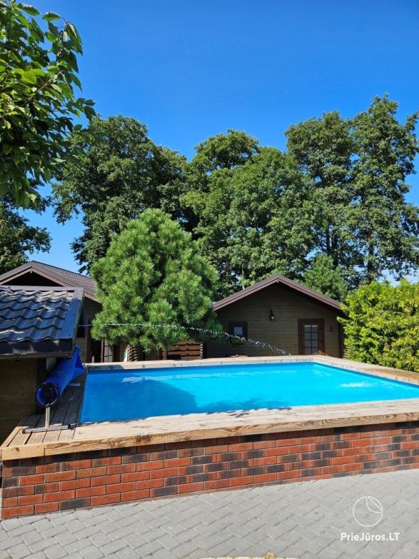 Domek w Połandze (Kunigiškės), na terenie wypoczynkowym „Baure“