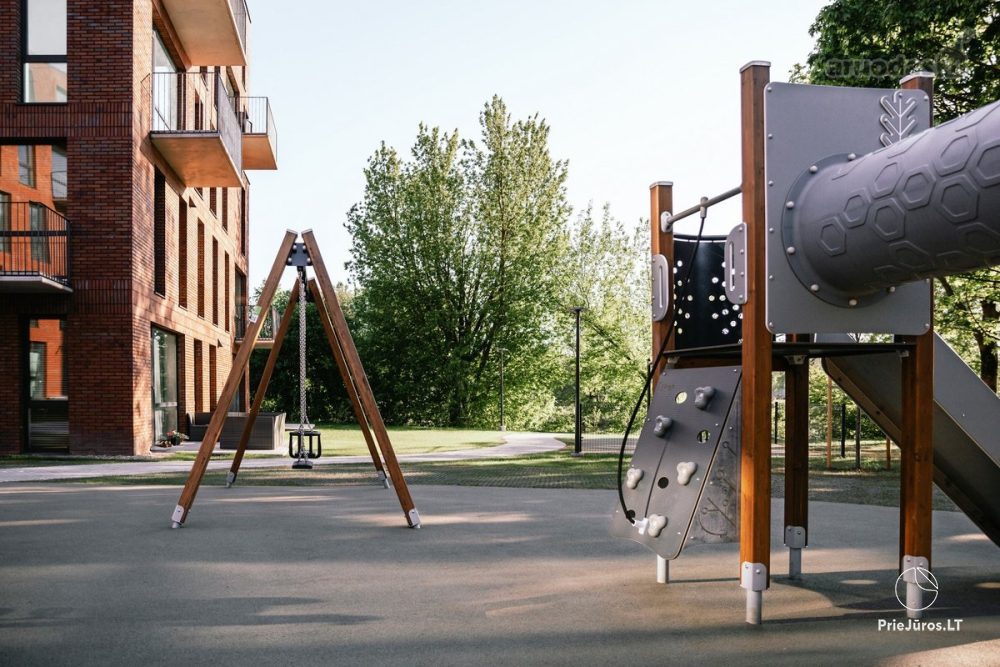 Apartamenty parkowe w centrum Kłajpedy. Nowe, przytulne mieszkanie 3-pokojowe z widokiem na jezioro, blisko Starego Miasta.