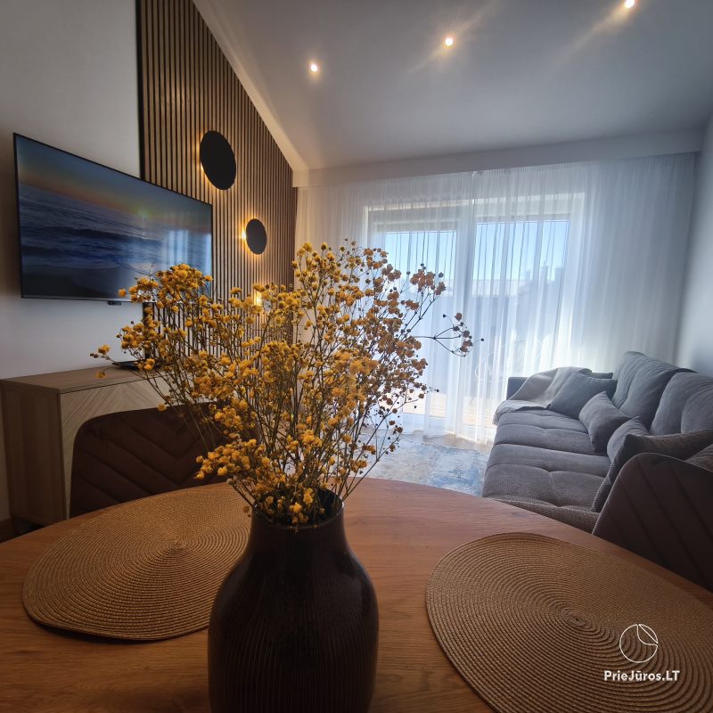 Wypoczynek nad morzem w nowych apartamentach „Jūros ramybė”