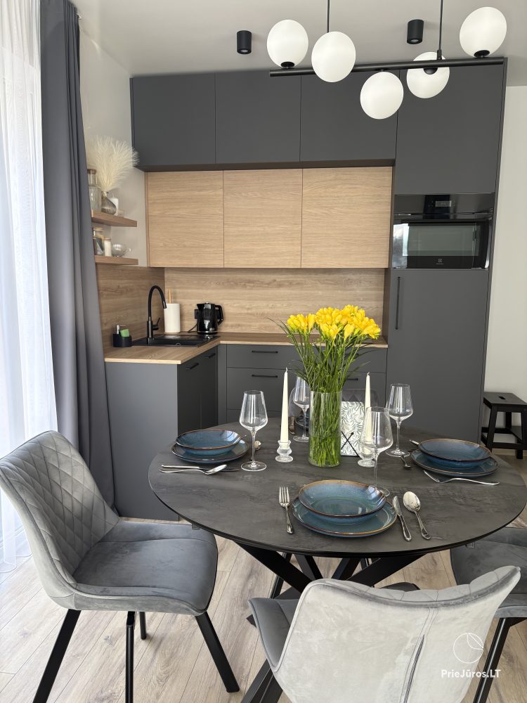 Wynajem nowo urządzonych apartamentów 4-osobowych w Kunigiškės