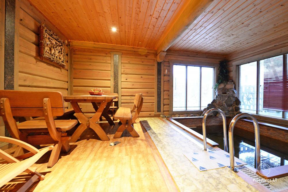 Sauna i mini basen