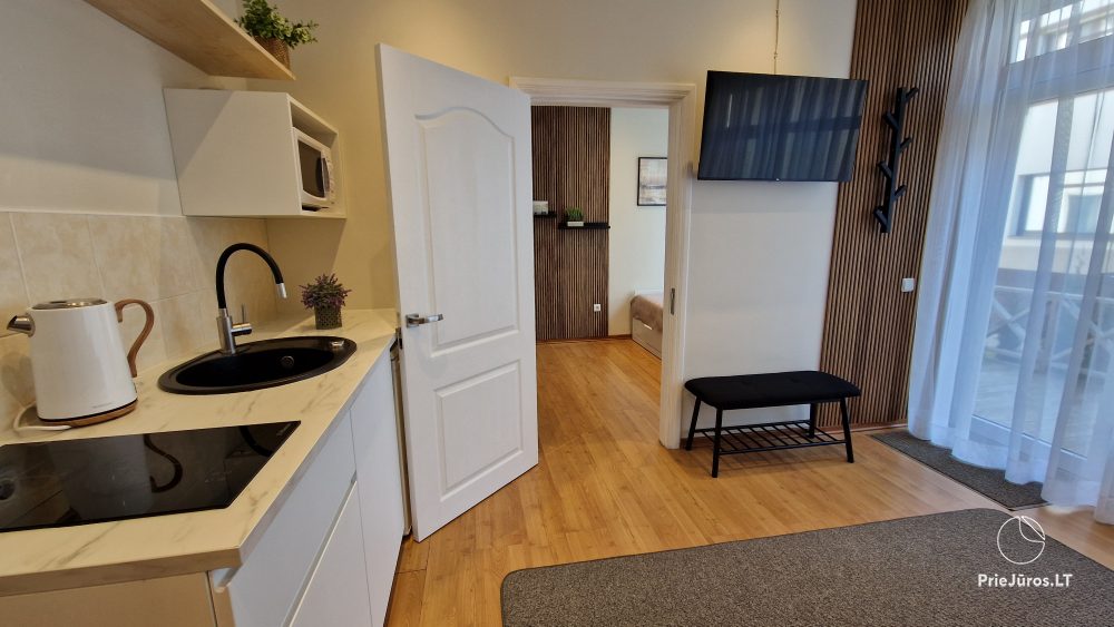 1 i 2 pokojowe apartamenty w Nidzie. Parter, 500 metrów do morza