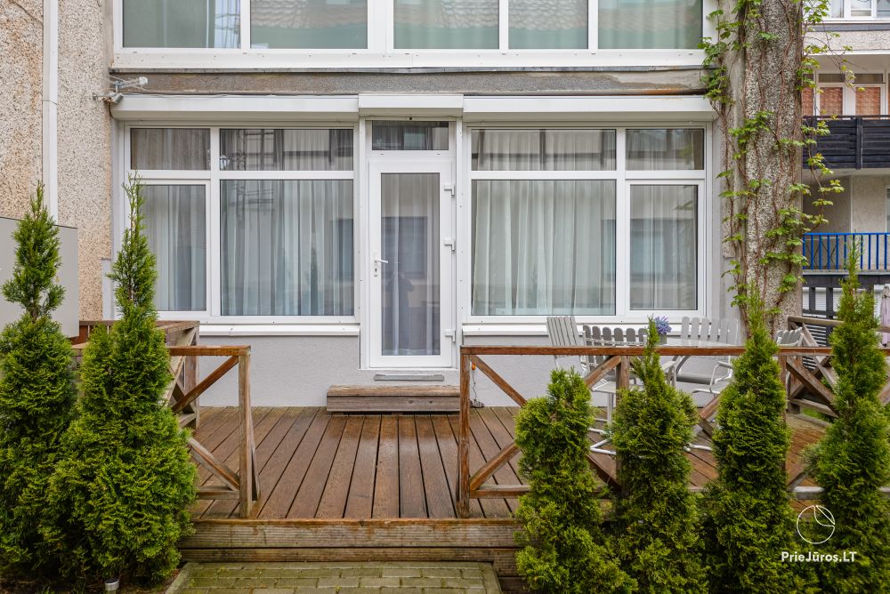 1 i 2 pokojowe apartamenty w Nidzie. Parter, 500 metrów do morza