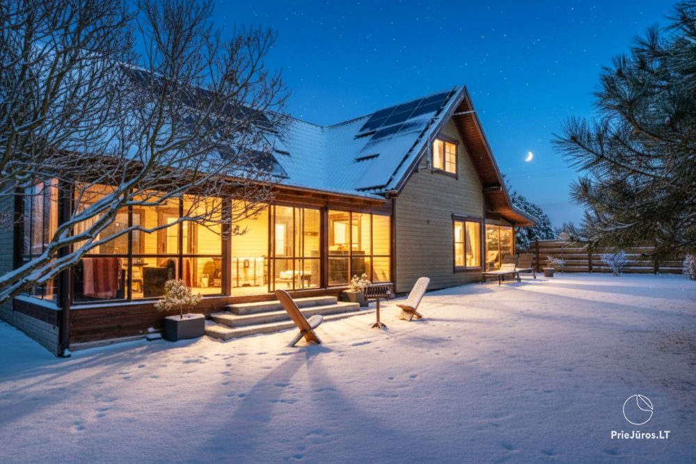 Kamienica z jacuzzi na tarasie w Połądze dla 4+2 osób „Baure”