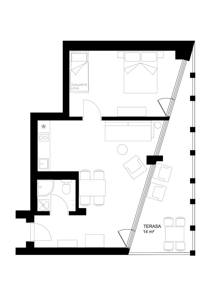 Marius ir Jūra. Apartamenty w Juodkrante