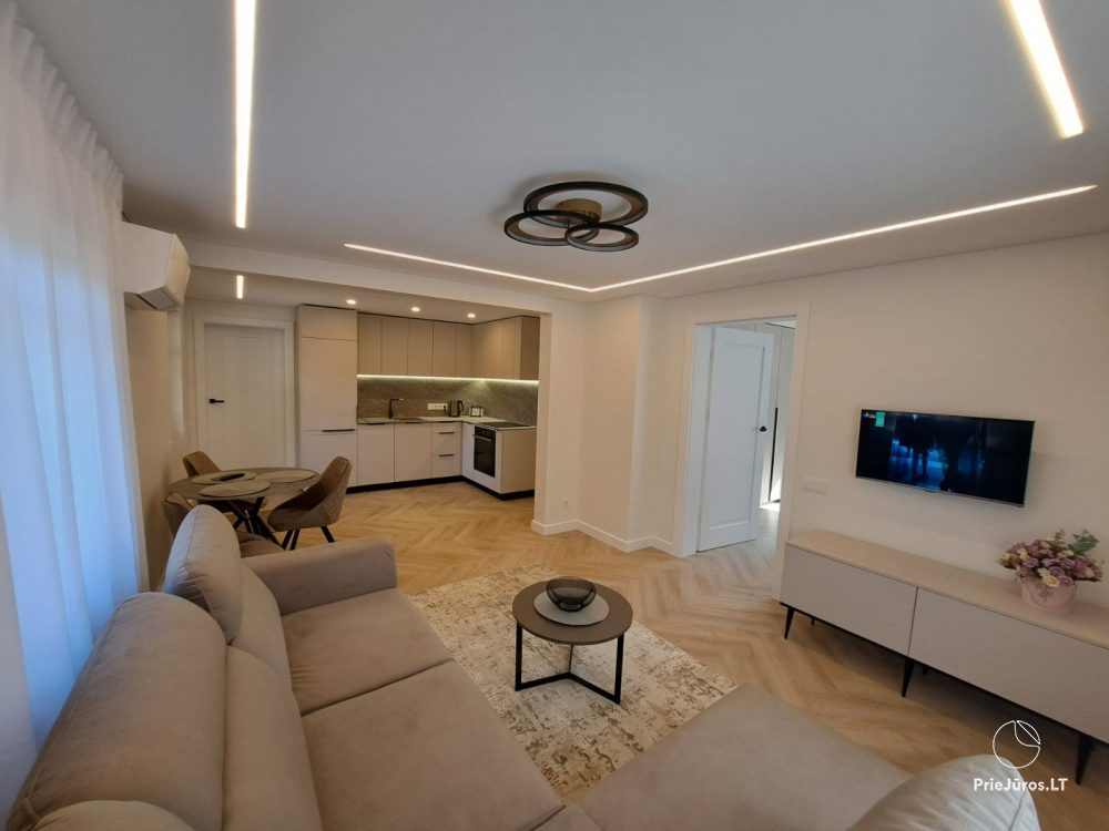 Do wynajęcia stylowy apartament z prywatnym podwórkiem i przytulnym domem z widokiem na lagunę w Preila