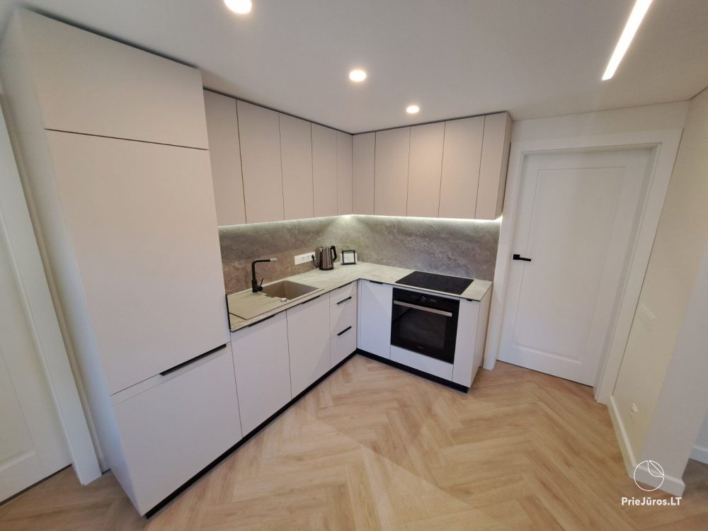 Do wynajęcia stylowy apartament z prywatnym podwórkiem i przytulnym domem z widokiem na lagunę w Preila