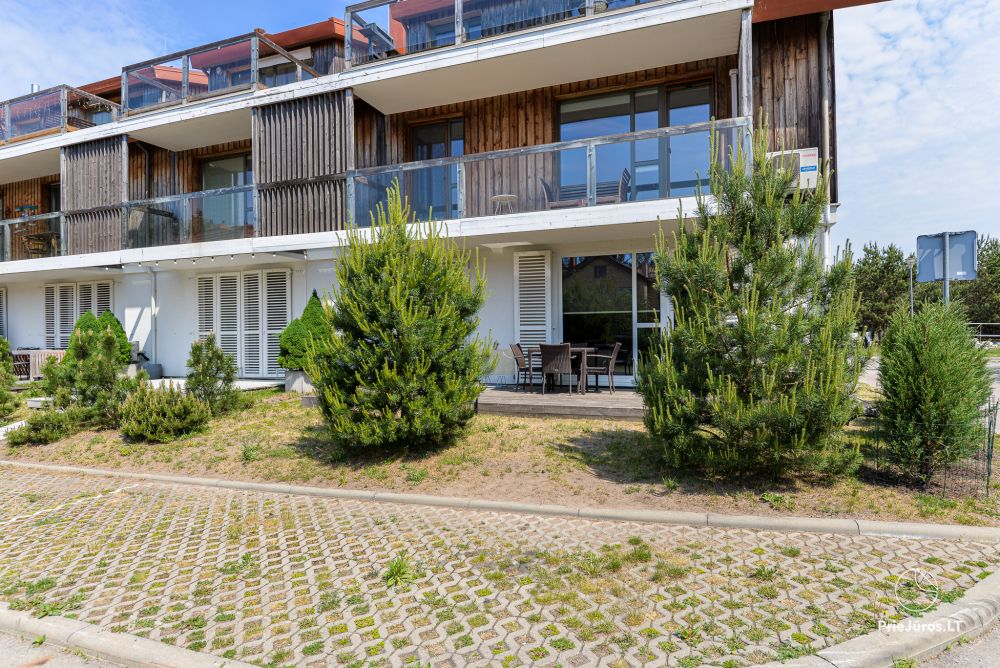 Dwa pokoje apartamenty w Nidzie, Mierzeja Kurońska z tarasem, huśtawki