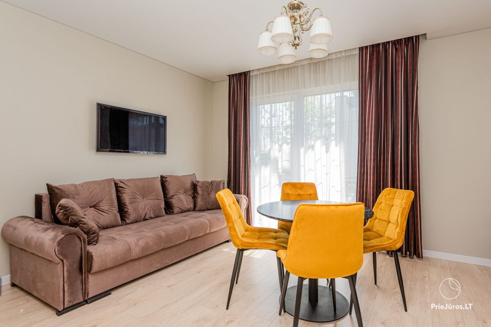 Jeden i Dwa pokojowe apartamenty w Połądze. Apartamenty dla 2-5 osób