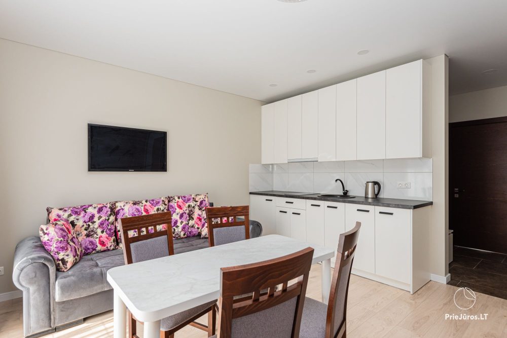 Jeden i Dwa pokojowe apartamenty w Połądze. Apartamenty dla 2-5 osób