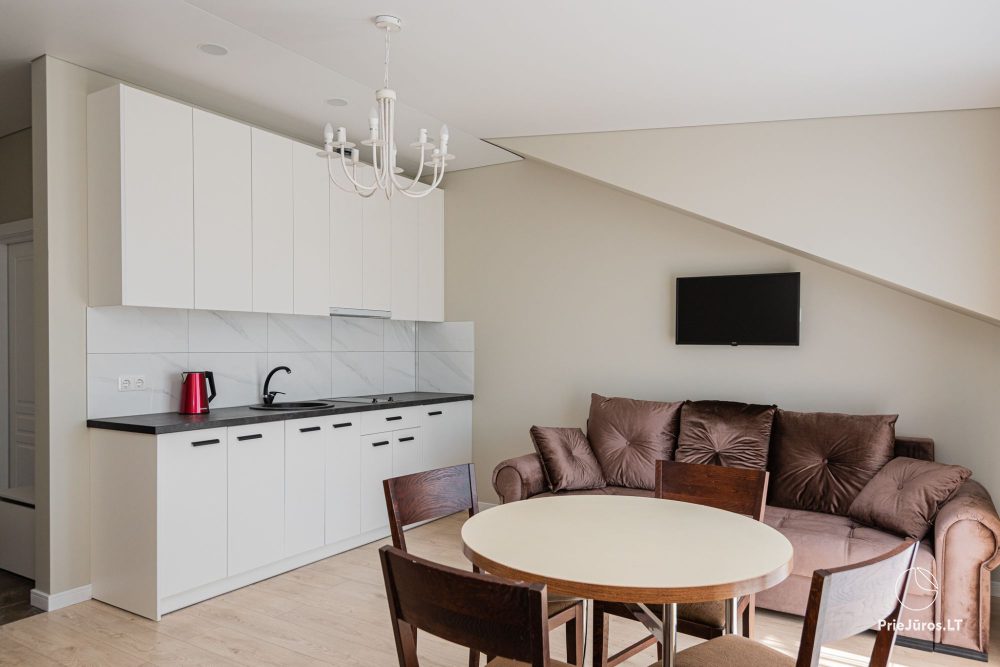 Jeden i Dwa pokojowe apartamenty w Połądze. Apartamenty dla 2-5 osób