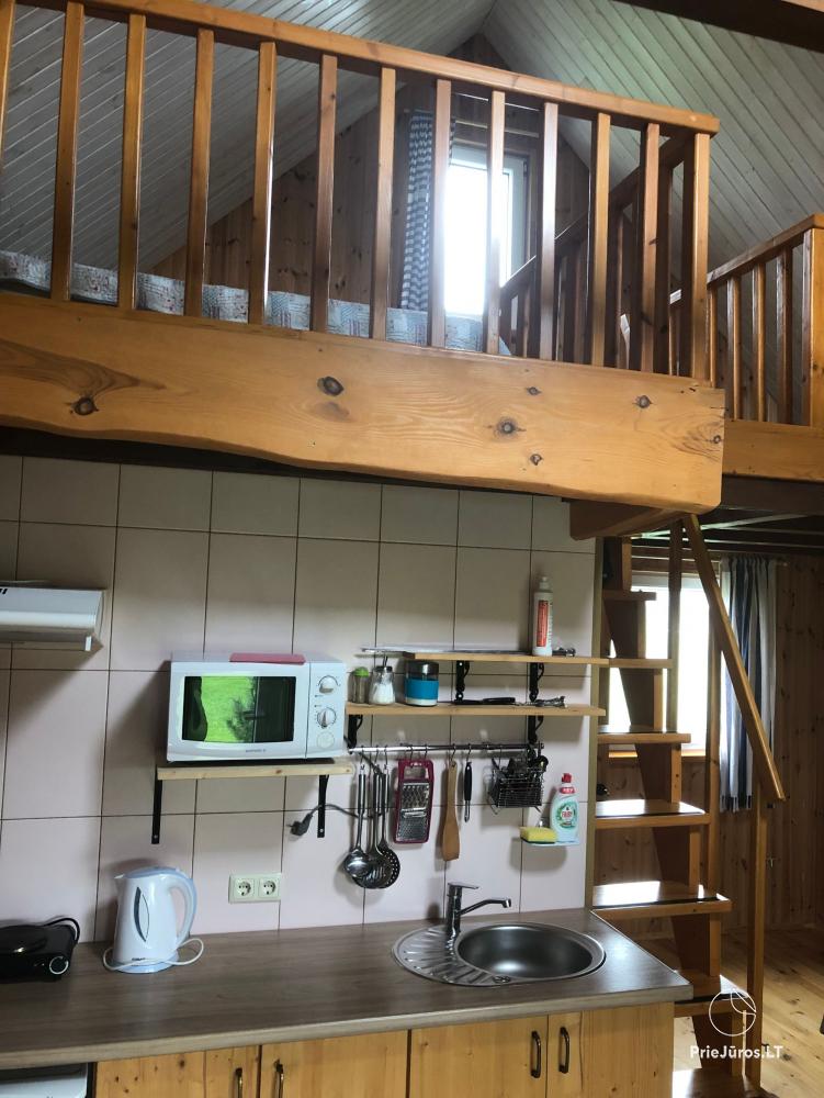 Wynajem domków i pokoi wypoczynkowych „Dobilas ir Jūra”: wszystkie udogodnienia, tarasy, WiFi, konie