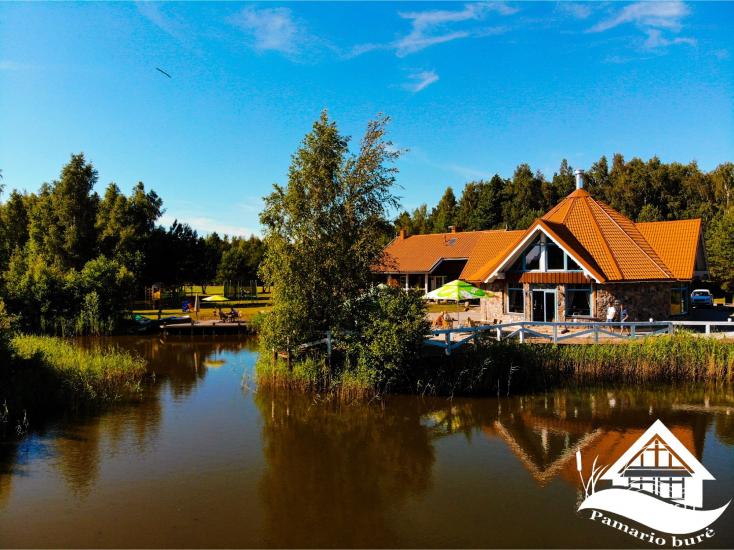 Pensjonat PAMARIO BURĖ w pobliżu Zalewu Kurońskiego z restauracją, sauną. Kemping. - 1