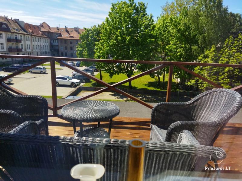 Mieszkanie z tarasem do wynajęcia w centrum Kłajpedy do komfortowego wypoczynku