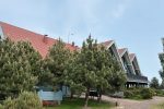 Apartament w Preila na brzegu Mierzei Kurońskiej, balkon z widokiem na lagunę