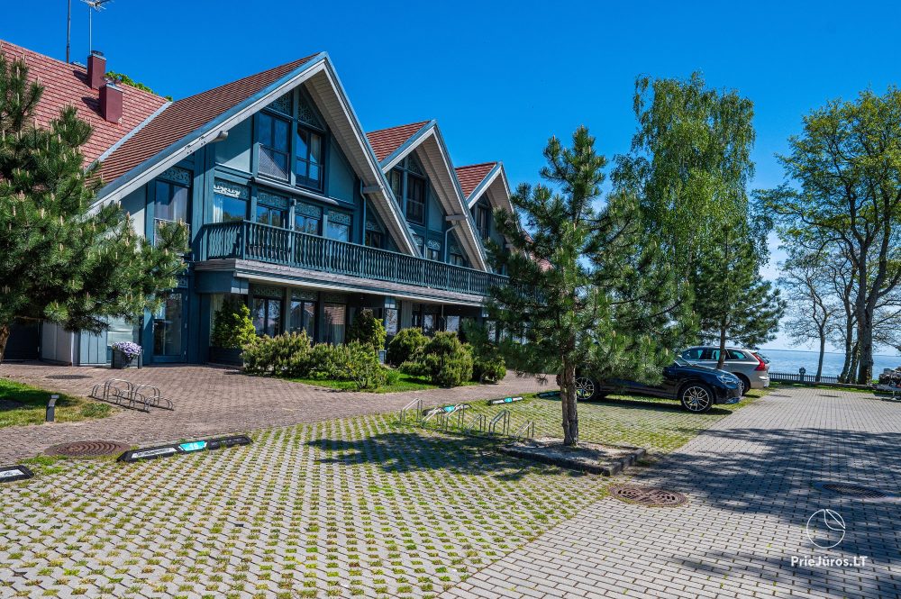Piękny apartament z tarasem i widokiem na Mierzei lagunie w Preila