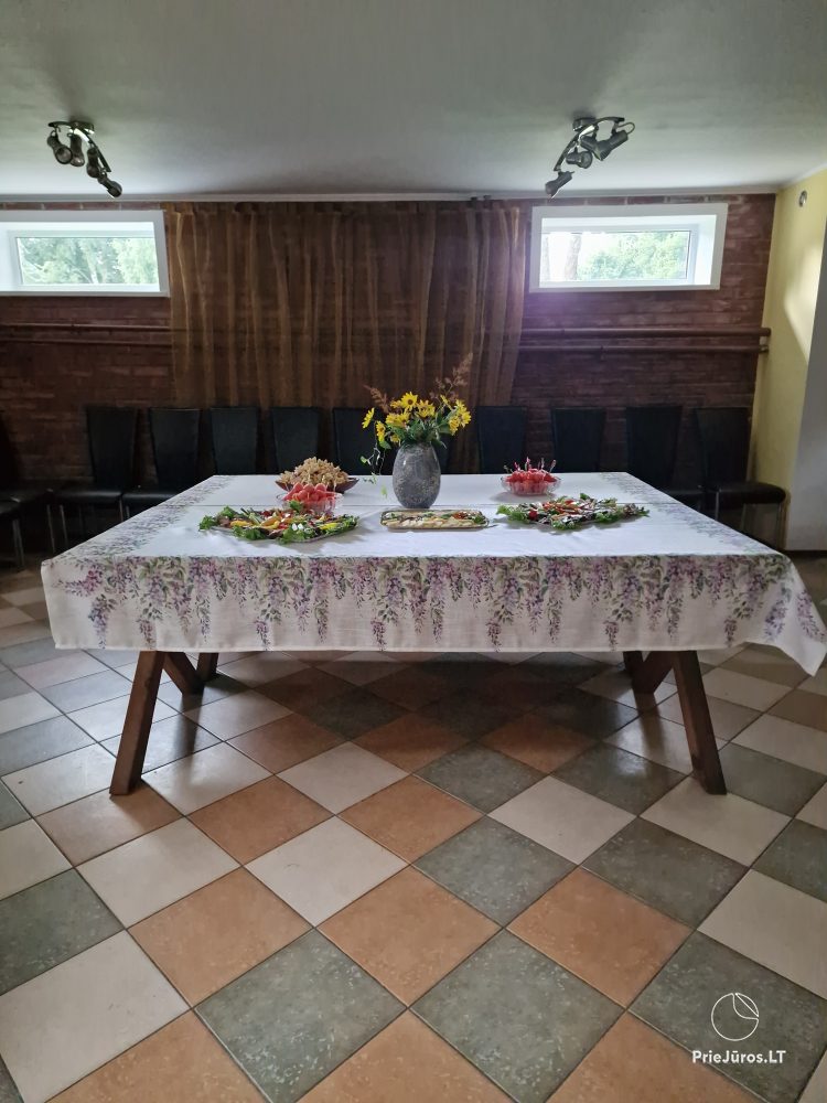 Gospodarstwo Jotovila do wynajęcia w Silute regionie. Bankietów, sala konferencyjna, sauna