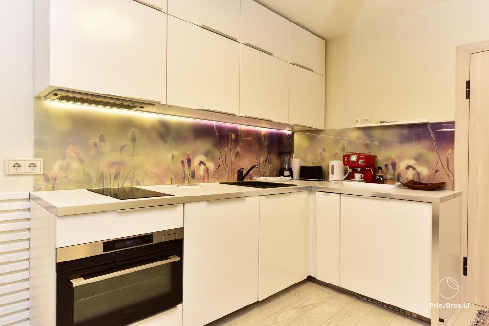 Nowy przestronny apartament Nidos Vilnelė z tarasem i bezpłatnym miejscem parkingowym w Nidzie