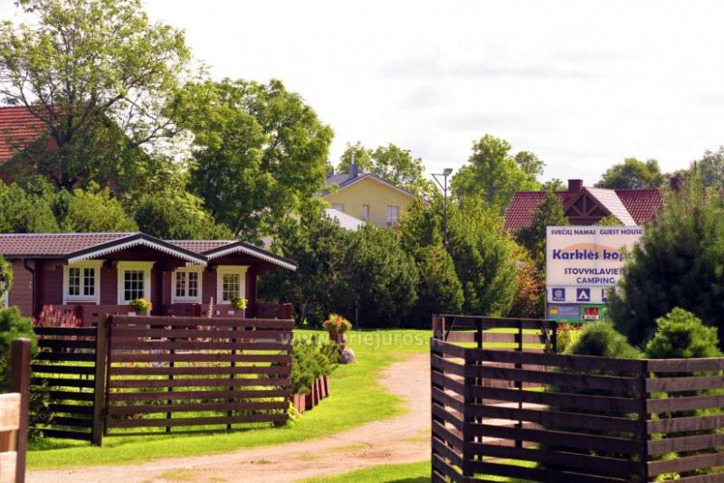 Obóz turystyczny i domki w rejonie Klajpedskim nad morzem Baltyckim  KARKLES KOPOS