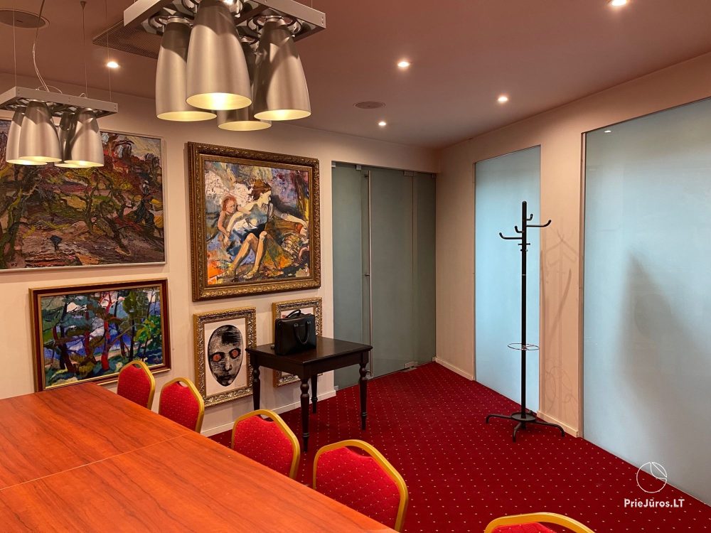 Sale konferencyjne w Kłajpedzie, w hotelu „Navalis”