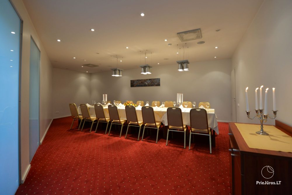 Sale konferencyjne w Kłajpedzie, w hotelu „Navalis”