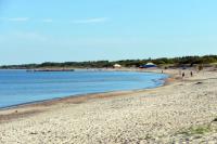 Nordic walking nad morzem w Sventoji, Litwa