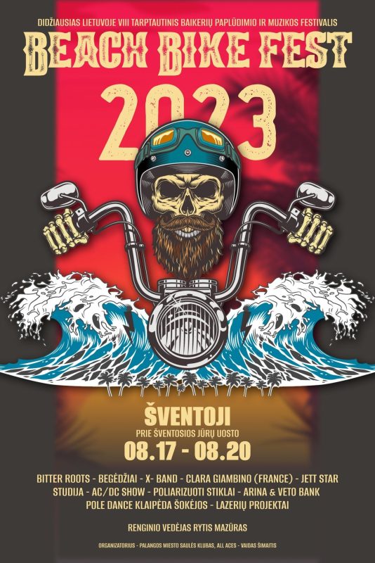 BEACH BIKE FEST 2023 w Sventoji, Litwa. 17-20 sierpnia