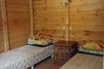 Wooden house (quadruple, for 5 persons) with two separate rooms, terrace and common bathroom
